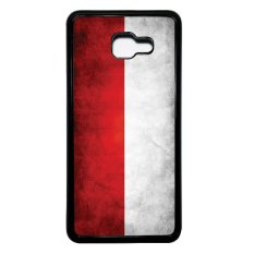 Heavencase Casing Samsung Galaxy C7 Hardcase Motif Bendera Indonesia - Hitam