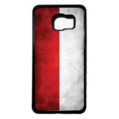 Heavencase Hard Case Samsung Galaxy C5 Motif Bendera Indonesia Casing Cover - Hitam