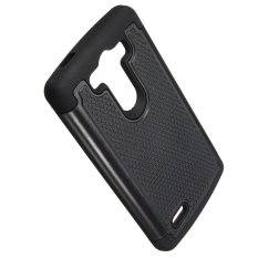 Heavy Duty Hybrid PC+Silicone Armor Rugged Hard Cover Case For LG G3 Mini(Black)
