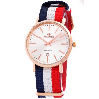 hegner jam tangan wanita tali canvas gold plat silver hegner jam tangan wanita tali canvas gold plat silver