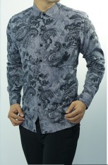 Herman Batik Kemeja Batik Slimfit H965BB Baju Fashion Pria Muslim Koko Jeans