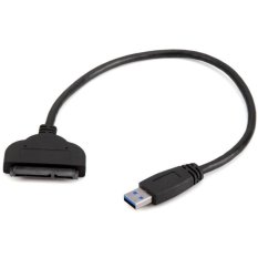High Speed 5Gbps USB 3.0 to 22Pin SATA Converter Cable for 2.5 inch HDD SDD (Black)