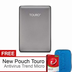 Hitachi HGST Touro S 1TB 7200RPM - Abu-abu + Free New Pouch Touro + Antivirus Trend Micro