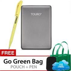 Hitachi HGST Touro S 500GB 7200RPM - Gray Gratis Go Green Bag + Pouch + Pen