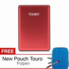 Hitachi Touro S 500GB 7200RPM - Red Free New Pouch Touro & Pen
