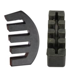 HKS Acoustic Electric Heavy Black Rubber Violin Silencer Violin Practice Mute - Intl