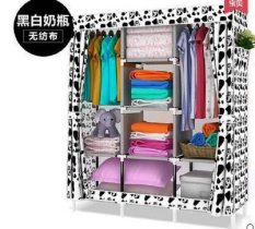 Home-Klik Lemari Baju 3 Sisi - Putih