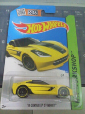 Hot Wheels - 14 Corvette Stingray Yellow