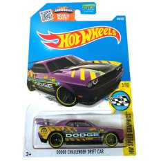 Hot Wheels Dodge Challenger Drift Car - Ungu