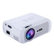 huaxian 1000 Lumens LCD LED Mini Projector 1080P HD Home Cinema Theater Projector (White, US Plug)