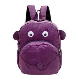 Huolala Hot Ki kid school bag pling cartoon canvas backpack eyes waterproof School Bags Monkey children Backpack mochila boy and girl tricolor (Intl)