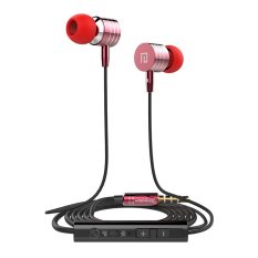 I-7 Metal Universal Headphones Smartphone Earphone For Iphone Samsung Huawei Xiaomi Good Sound Headset (Red And Black) - Intl