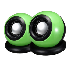 ifang 2Pcs/SetUSB Computer Magic Ball Mini Speakers (Green)