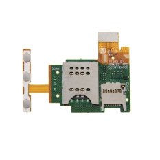 iPartsBuy SIM Card Reader Contact Flex Cable Replacement for Sony Xperia J / ST26 / ST26i (Intl) (Intl)