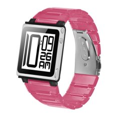 iWatchz Kube Clear Collection - Tali Jam Untuk iPod Nano 6th Generation - Merah Muda Transparan