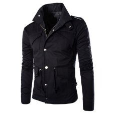 Jaket Kulit - Jaket Pria Casual Style Design - Hitam