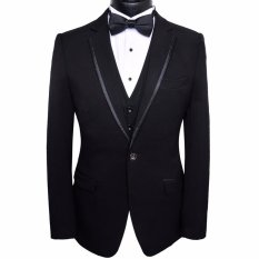 Jaket Kulit - Jas Pria Hitam Formal