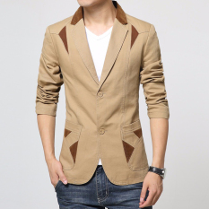 Jaket Kulit - Jas Pria Slim Fit New Desain - Coklat