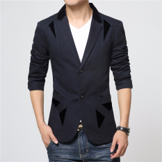 Jaket Kulit - Jas Pria Slim Fit New Desain - Hitam