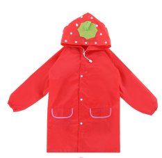 Jas Hujan Anak / Children Raincoat Cute Funny - Merah
