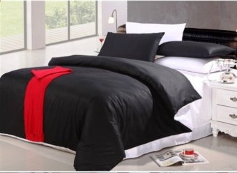jaxine bed cover katun prada tanpa sprei hitam putih uk jaxine bed cover katun prada tanpa sprei hitam putih uk