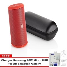 JBL Flip 2 - Red + Free Samsung Charger 10W Micro USB