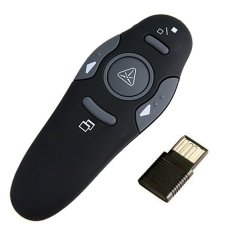 Jo.In Remote Control Wireless Presentation Presenter Mouse Laser Pointer (Black) (Intl)