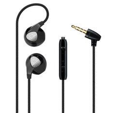 JOIN NEW 3.5mm In-ear Stereo Earphone Handsfree with Mic for Laptop HTC iPhone 6 6S Plus 5s 5, iPad 2 3 4 New iPad, Android, Samsung Galaxy S6 S5 S4 Note (Black) (Intl)