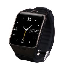 JTS LG128 1.54' HD IPS Touch Screen 1.3MF Camera Waterproof Bluetooth 3.0 NFC SIM IF Card Smart Watch for Samsung Huawei Sony LG Android phone (Black)
