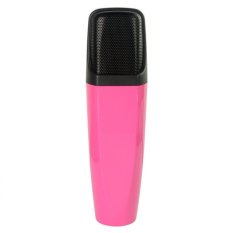 K8 Mini Handheld Microphone Voice Recorder Car Portable KTV Player+ FM Receiver for iPhone Android and Windows (Pink) - INTL