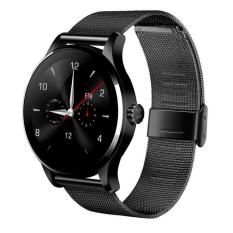 K88H Smart Watch 1.22 Inch IPS Round Screen Support Heart Rate Monitor Bluetooth smartWatch For apple huawei IOS Android(Black)