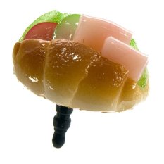 KadoUnik Plug Apli Food Sample Earphone Jack Accessory - Ham Sandwich