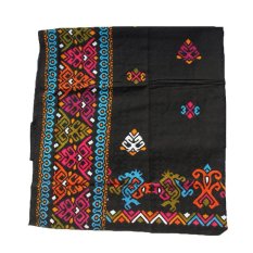 Kain Indonesia Baron Songket A219_Wastra 200 x 115 cm - Hitam