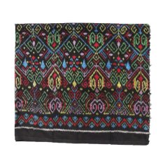 Kain Indonesia Endek Patra A218 Wastra 200x103cm - Hitam