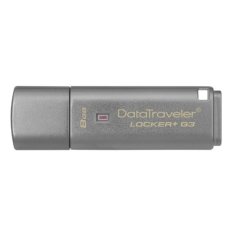 Kingston Digital 8GB Data Traveler Locker and USB 3.0 G3 with Automatic Data Security DTLPG3/8GB - INTL