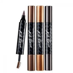 Kiss Beauty - Tinted Tattoo Kill Brow Kiss Beauty 2 in 1 / Tato Alis dan Maskara – Coklat Tua