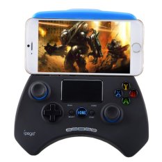 KS IPEGA PG-9028 Wireless Bluetooth Unique Controller Gamepad w/ Touchpad Support Android/ios/Android TV Box/Tablet PC - Black + Blue - Intl