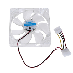 KUNPENG Light CPU Cooling Fan Computer PC Clear Case Quad 12CM HeatsinkBlue - Intl