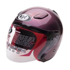 KYT Helm Half Face DJ Maru Purple