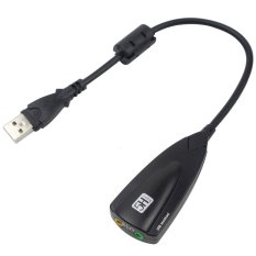 landor Steel Series 5Hv2 Virtual 7.1 Channel External USB 2.0 Sound Card,Black - Intl
