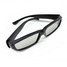 LCD Plastic Circular Polarized 3D glasses for LG TV or Real 3D Cinema - Hitam