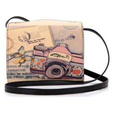 Leather Camera Bag Holder for Fujifilm Instax Mini 7s Mini 8 Mini 25 Black - Intl