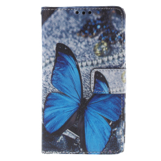 Leather Protective Case for Nokia Lumia 1020 (Black Blue)