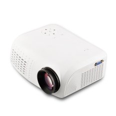 LED Portable Projector 50 ANSI Lumens Multiple Interface with Remote Support USB Flash Disk / SD Card - Hitam