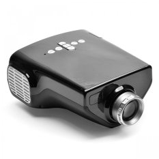 LED Projector 50 ANSI Lumens Multiple Interface with Remote Support USB Flash Disk-SD Card - Hitam