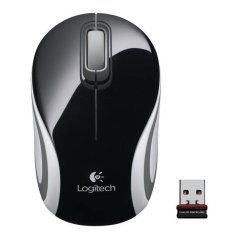 Logitech M187 Mouse Mini Nirkabel - Hitam