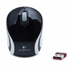 Logitech M187 Mouse Mini Nirkabel - Hitam