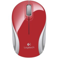 Logitech M187 Mouse Mini Nirkabel - Merah