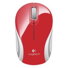 Logitech M187 Mouse Mini Nirkabel - Merah