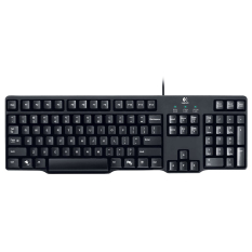 Logitech MK100 Keyboard - Hitam + Mouse - Hitam